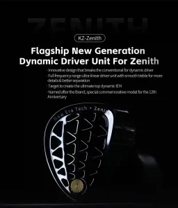 KZ Zenith Adjustable Tuning IEMS front view