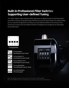 KZ Zenith earbuds with adjustable tuning options