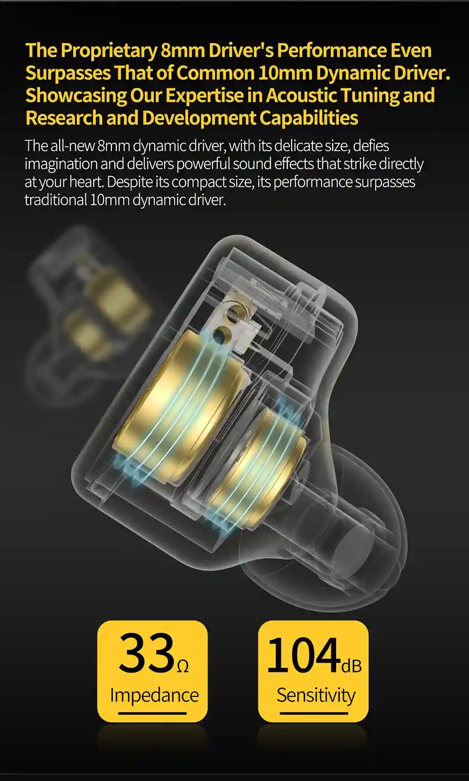 KZ Merga Audiophile Earphones with Bass