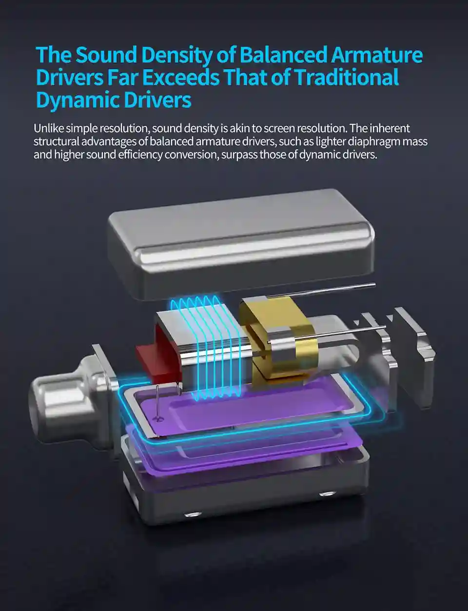 KZ AS24 Pro resin and metallic diamond-patterned shell