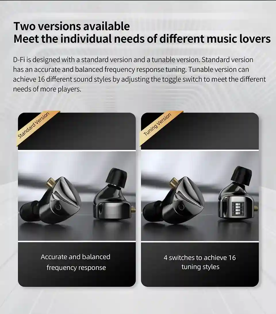 KZ D-Fi customizable tuning switch close-up