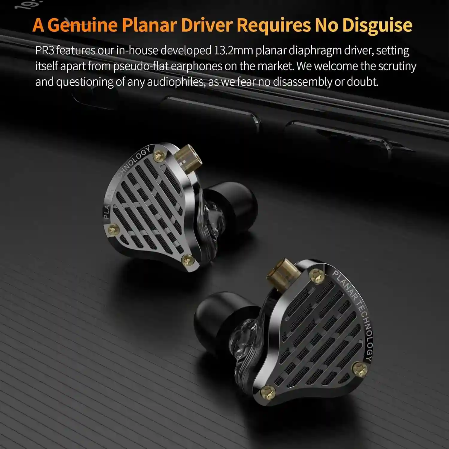 KZ PR3 professional in-ear monitor headphones