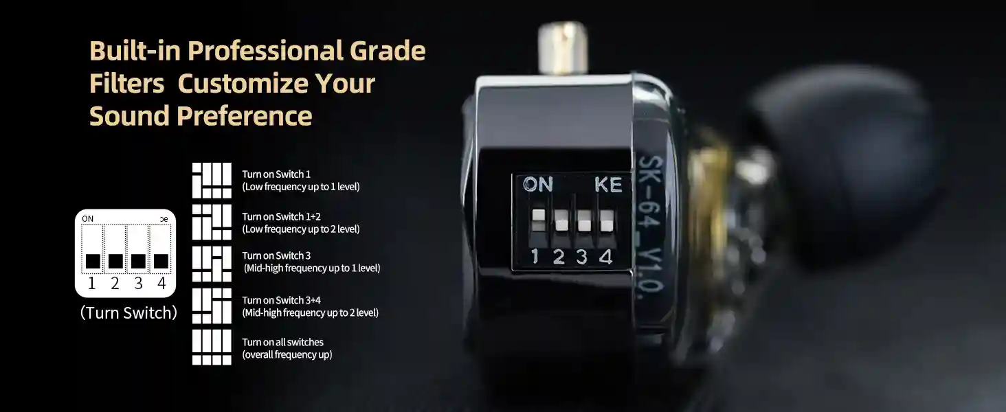 Durable KZ Vader Pro earphones made with zinc alloy die-cast shell and premium lightweight build