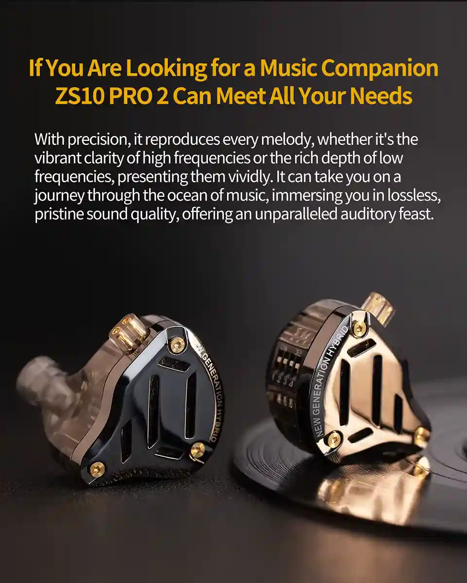 Kz ZS10 Pro 2 gaming IEM headphones